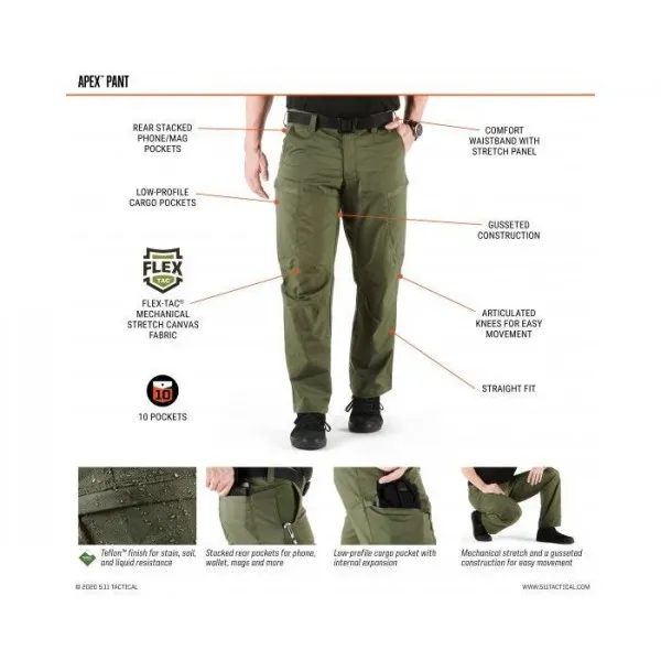 511 Pantaloni Apex Pant Blu