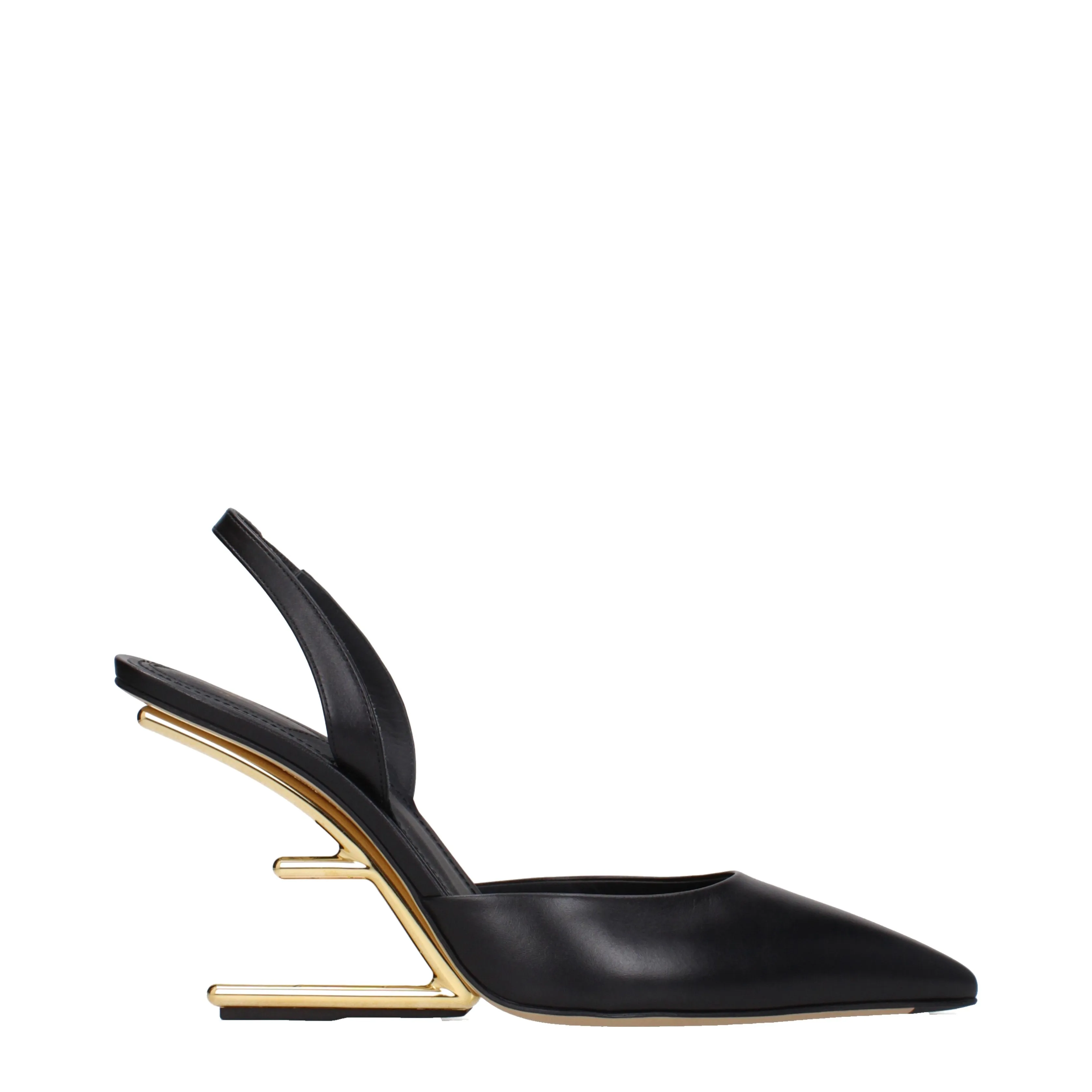 Fendi Sandali First Donna Pelle Nero