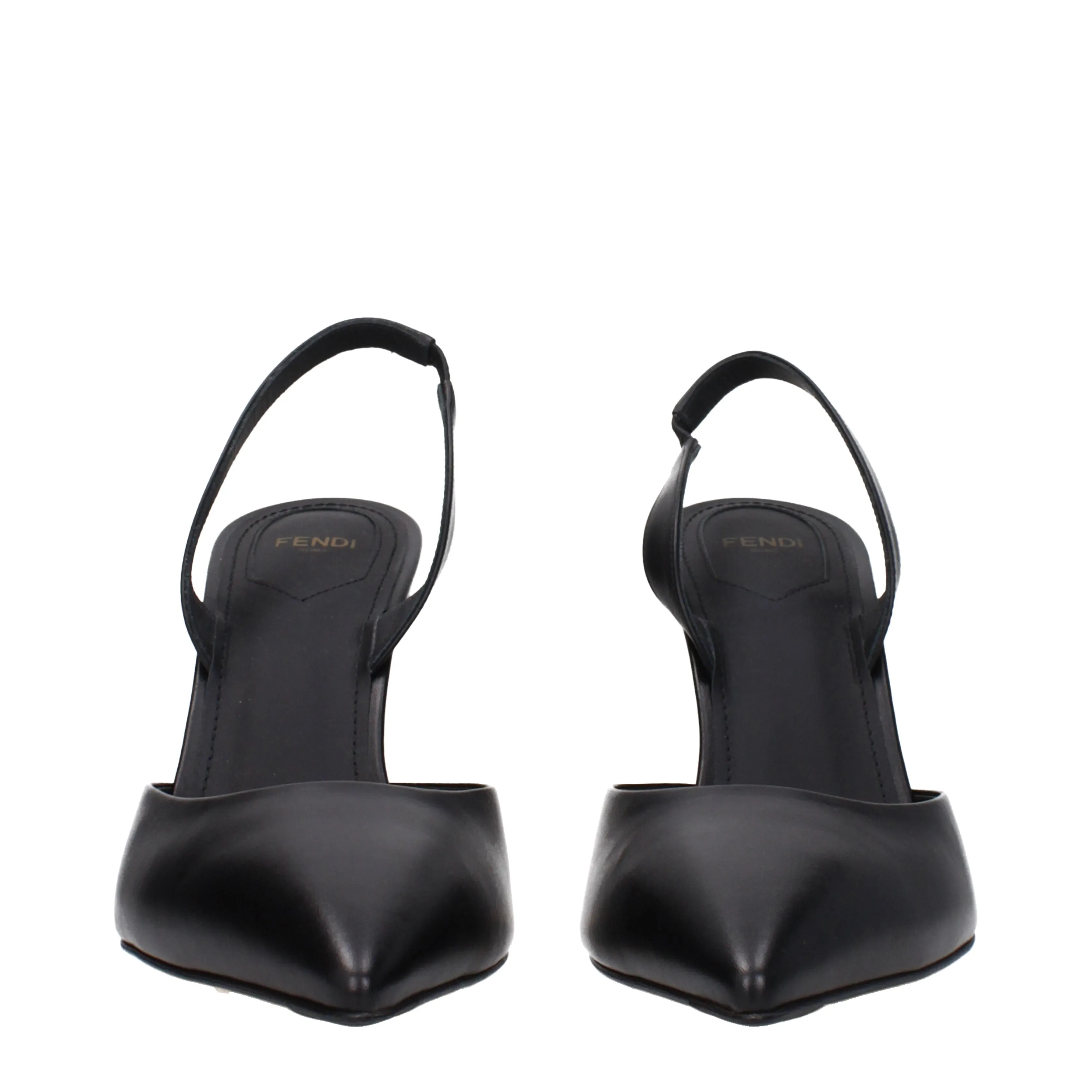 Fendi Sandali First Donna Pelle Nero