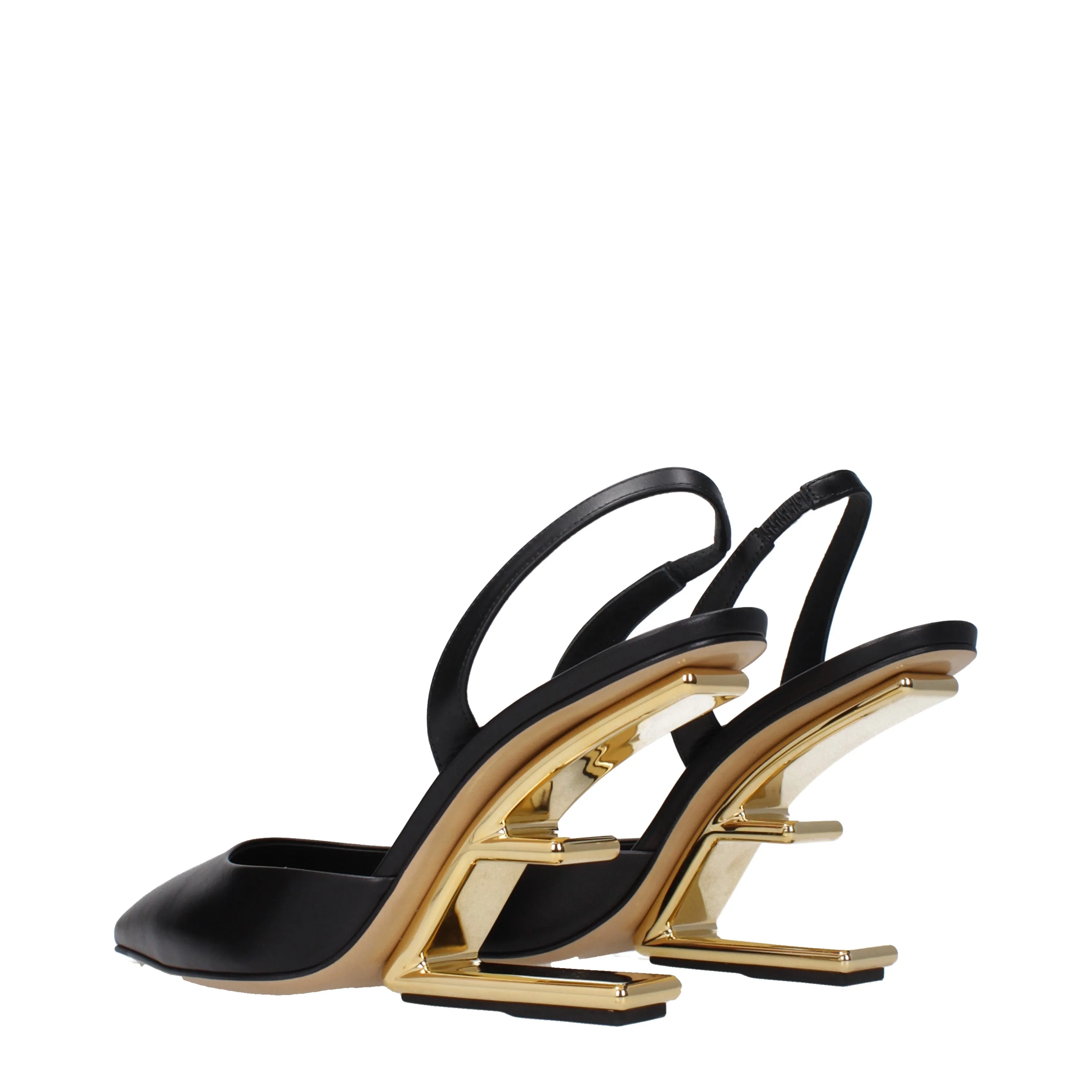 Fendi Sandali First Donna Pelle Nero