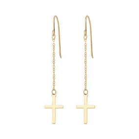 Orecchini Donna AMEN Oro 9kt Croce