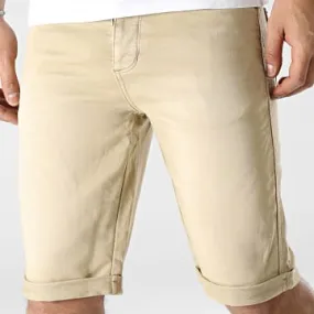 Pantaloncini di jeans beige Bart